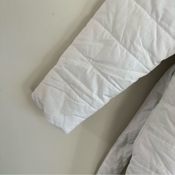 If Only Home Duvet Robe White Quilted Robe One Size Pockets - Picture 11 of 13